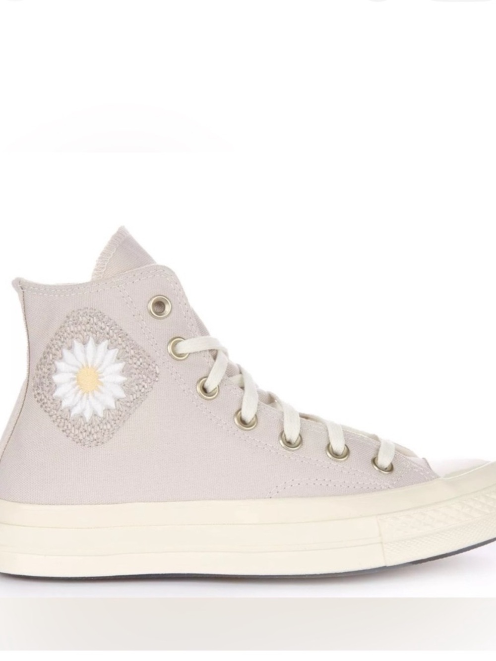 Converse Chuck 70s Festival High Top Sneaker - Cream with Daisy Patch